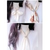Boucle de foulard hexagonale personnalisée en or blanc