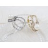 Attache-écharpe en perles à la mode en or blanc