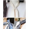 Attache-écharpe en perles à la mode en or blanc