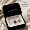 Bijoux Exquis Round Halo Cubic Zirconia Drop Hook Earrings Elegant Bridal Luxury Fine Jewelry For Women Daily Wedding Wear